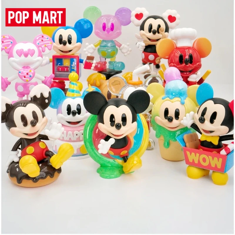 

Genuine POP MART Disney Mickey Childhood of Boundless Imagination Series Cute Figurine Small Ornaments Commemorative Gift