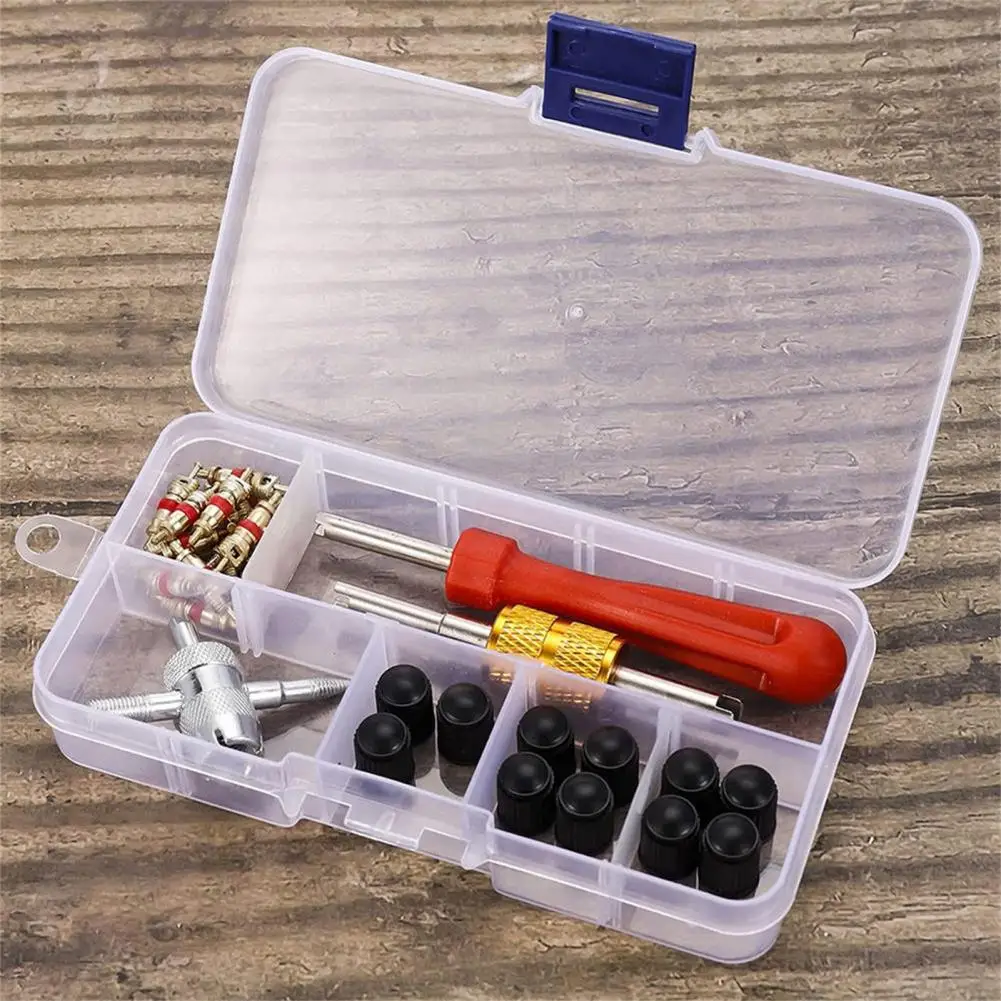 33Pcs/Set Valve Stem Installer Superior Strength Quick Installation Reliable Car Tyre Valve Repair Tool Kit for Automobile