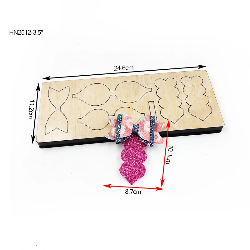 Diy Knife Mold Clip Shapes Wooden Cutting Dies Leather Cutting Mold Hair Clips Suitable For Common Big Shot And Sizzix Machines