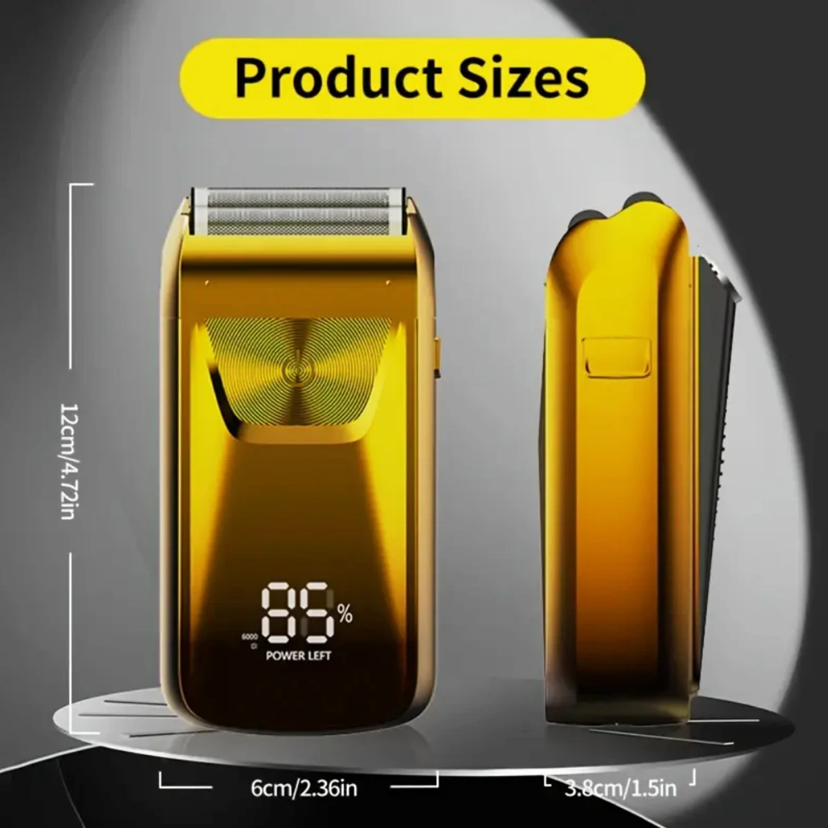 

Мужская электробритва с резаком для бакенбарда 2 в 1, формирователи бороды, парикмахерская, ЖК-цифровой дисплей, перезаряжаемая батарея, интеллектуальная бритва