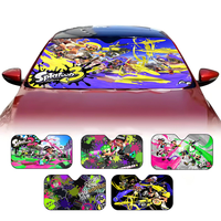 Splatoon Summer car sunshade front windshield sunshade Sunblock thermal insulation sunshade umbrella Retractable
