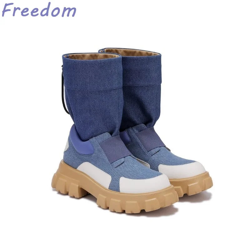 

Niche personality design autumn and winter new sleeve round head color matching sports fashion versatile