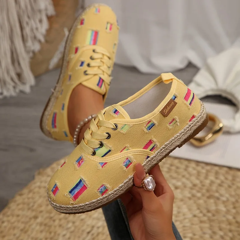 2026 nova moda remendo design sólido tênis feminino leve casual mocassins conforto sola macia sapatos femininos