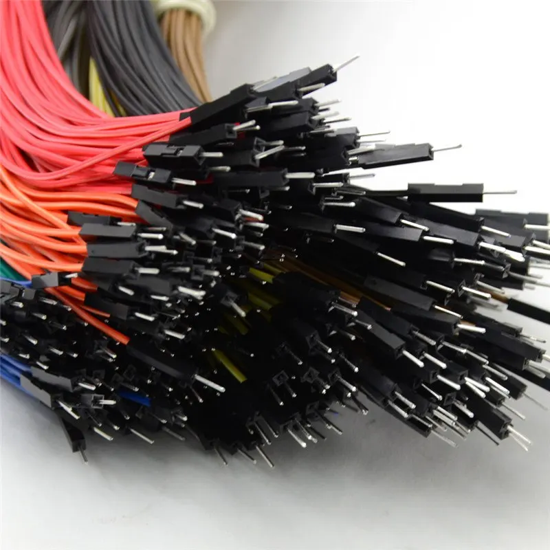 100pcs 20cm Female To Female Male To Male 1 Pin Double Head Dupont Line Dupont Connector Jumper Wire 2.54mm Pitch 1pin Cable