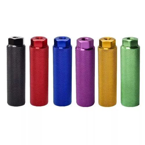 Clavijas antideslizantes duraderas para bicicleta, piezas de aleación de aluminio para ciclismo, reposapiés ligero para bicicleta de 3/8 pulgadas, 2 uds.