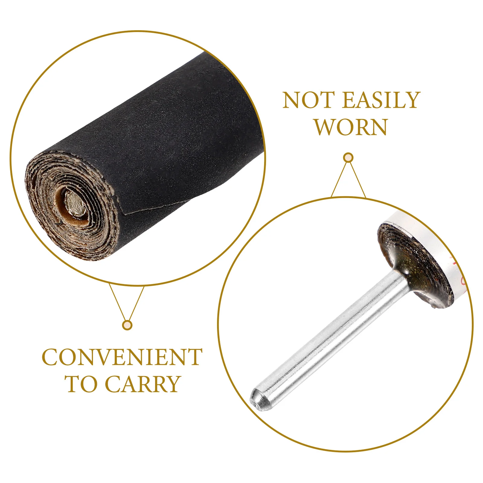 

6pcs Cylindrical paper Sticks 180 240 320 600 1000 1500 Grits S Drum Kit for Drill Wood Metal Plastic Polishing Tools