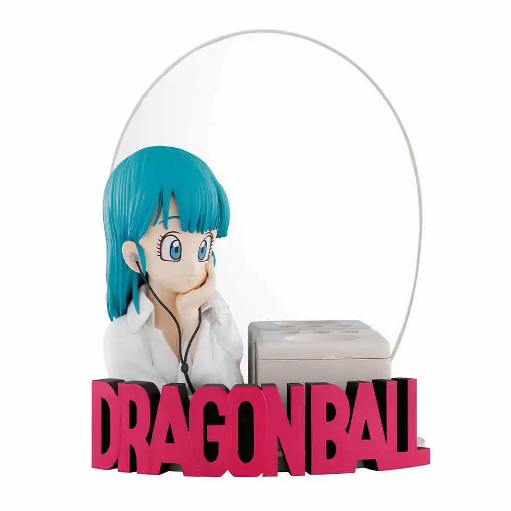 In Stock Bandai Ichiban Kuji Dragon Ball Fantastic Adventure B Bulma With Mirror Figurals Brinquedos Anime Figure Model Toys