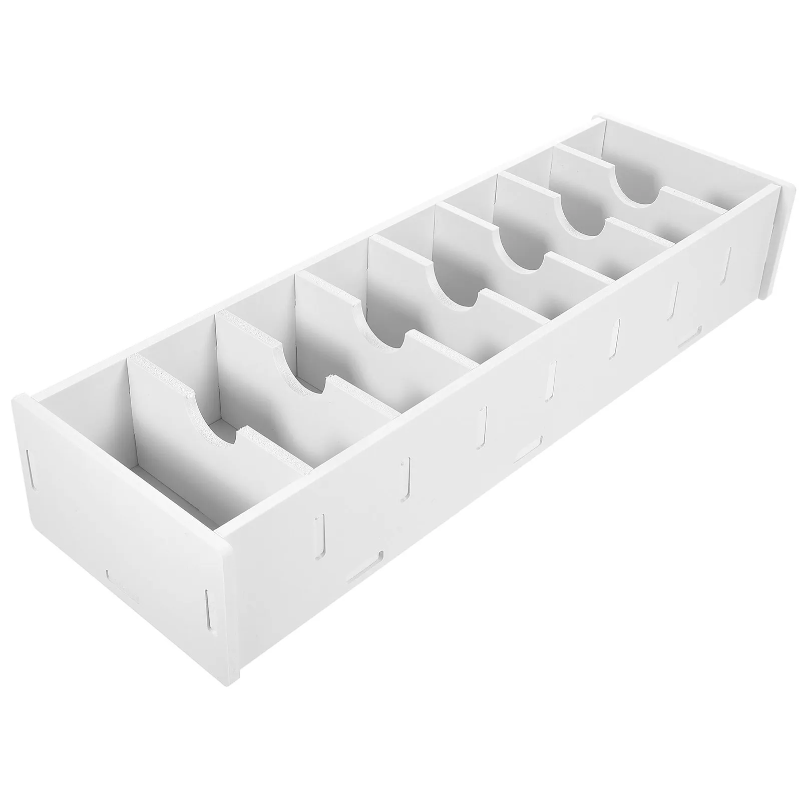 White Multilayer Desktop Business Card Holder Organizer Compact Open-Design Office Desk Storage Box for Meetings Exhibitions