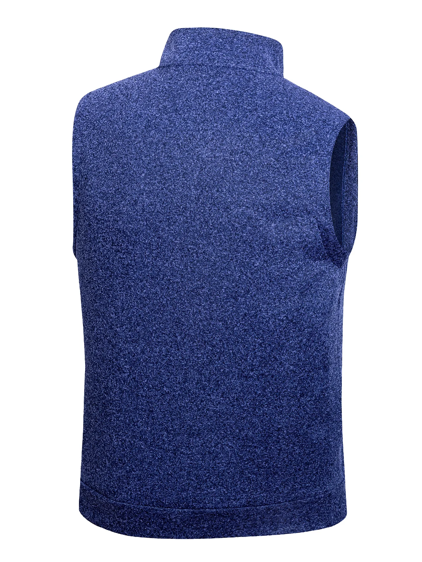 Chaqueta sin mangas con cremallera para hombre, abrigos cálidos para exteriores, sudaderas de cuello alto, ropa de calle transpirable de Color sólido, camisetas atléticas