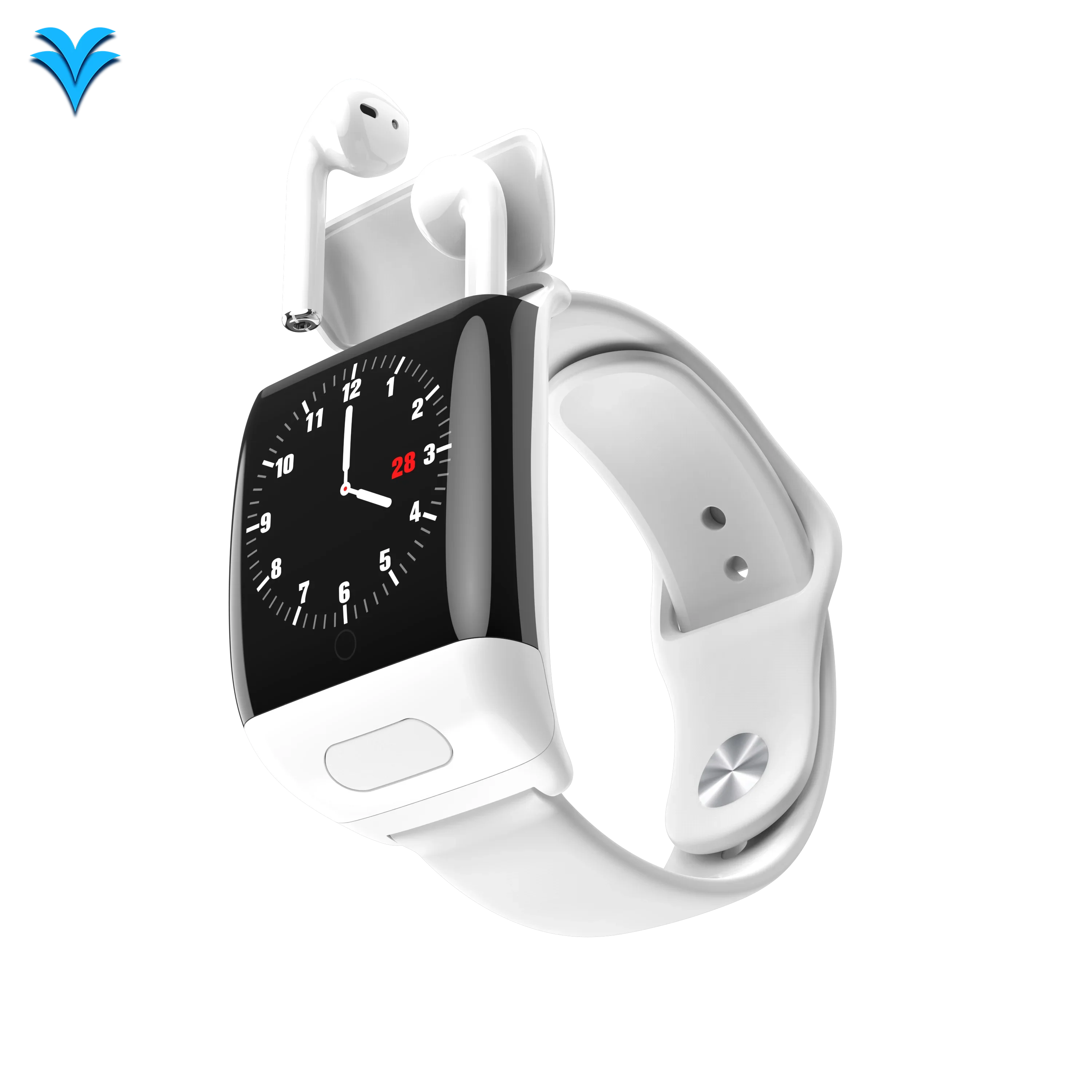 

New design Smart BT watch intelligent life full screen touch Android smart watch headsets and combo