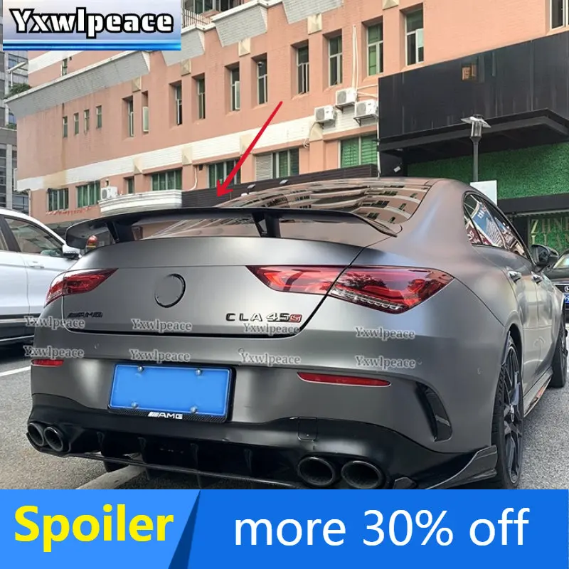 

For Mercedes Benz C118 CLA Class Spoiler 2019 2020 2021 CLA180 CLA200 CLA250 CLA220 CLA35 45 ABS Rear Trunk Lip Spoiler Wing