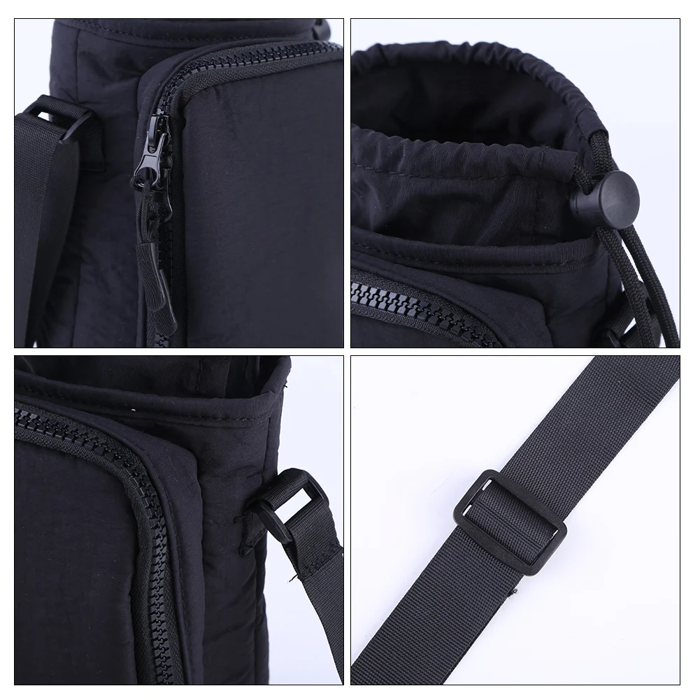 

Держатель для бутылки с водой с ремешком и передним карманом Держатель для бутылки с водой Чехол на шнурке Переноска для бутылки с водой Аксессуары для чашек