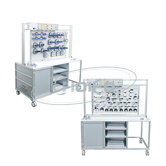 CF-111 Double Sided Electro Hydraulics and Electro Pneumatics Educational Equipment for Learning  Hydraulics & Pneumatics System