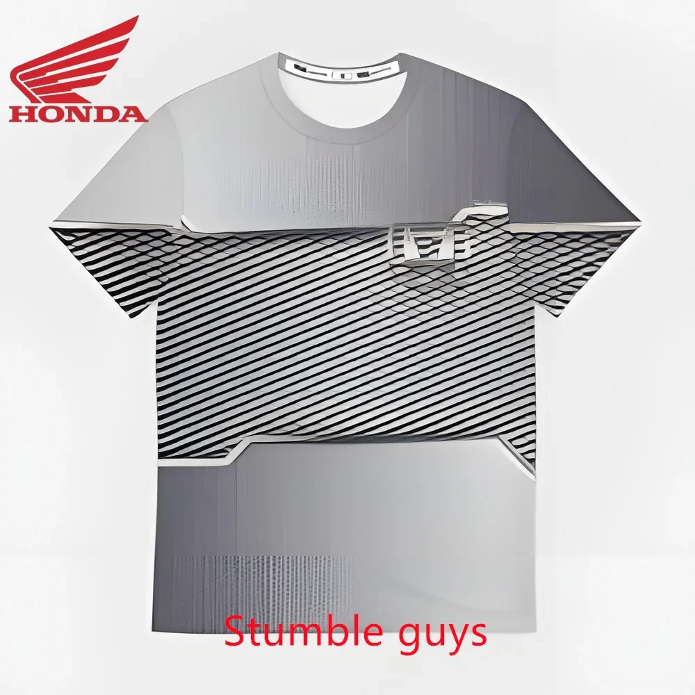 

Men's Honda T-shirt Kids Brand Short Sleeve Casual Fashion Sports Motorcycle Racing Biker Comfort Clothes Boys