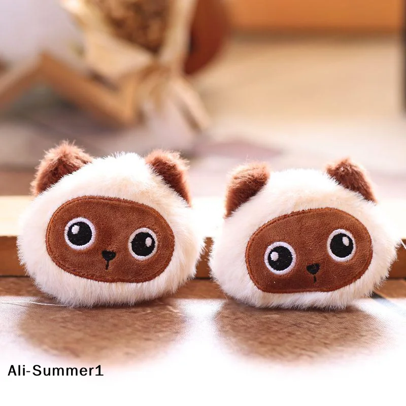 【E】Pluszowy breloczek z kreskówkowym kotkiem, urocza wypchana lalka, zawieszka do kluczy, ozdoba do torby, dekoracja do plecaka, prezent urodzinowy