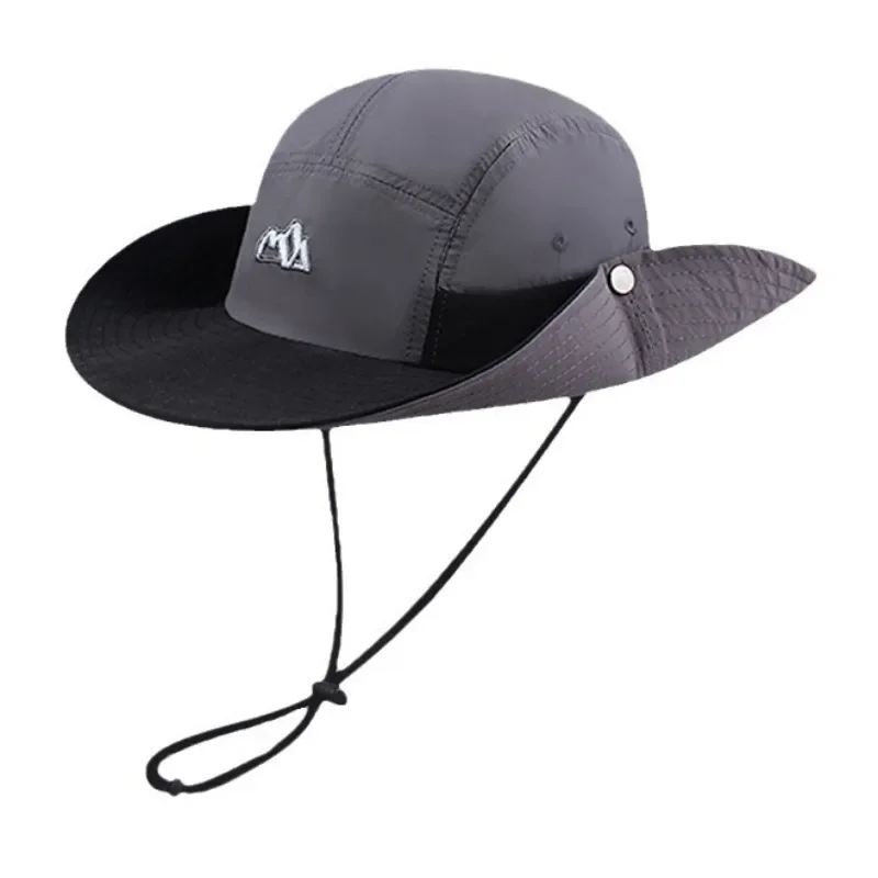 

New Outdoor Cowboy Cap Quick Drying Summer Mountaineering Camping Fishing Sun Hat for Men Women Bucket Hats