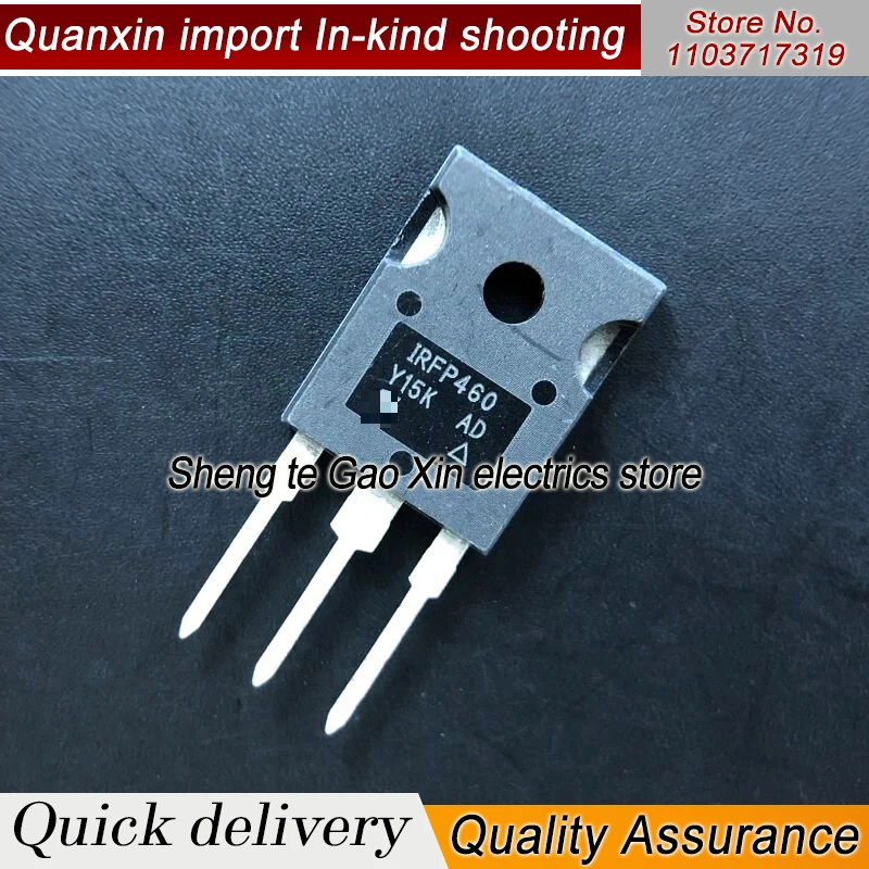 Takefast 5pcs IRFP460PBF IRFP460 500V N-Channel MOSFET TO-247 New Original Free Shipping