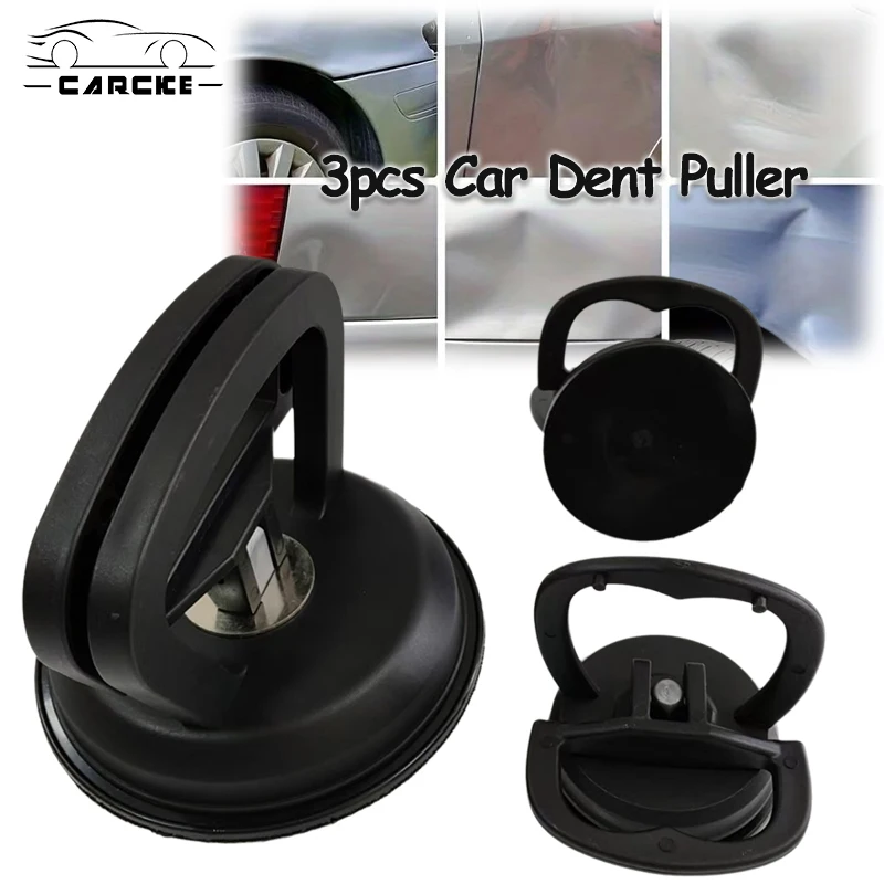 3pcs Car Dent Puller Automotive Body Dent Suction Cup Set Car Metal Door Hail Pit Removal Repair Tools