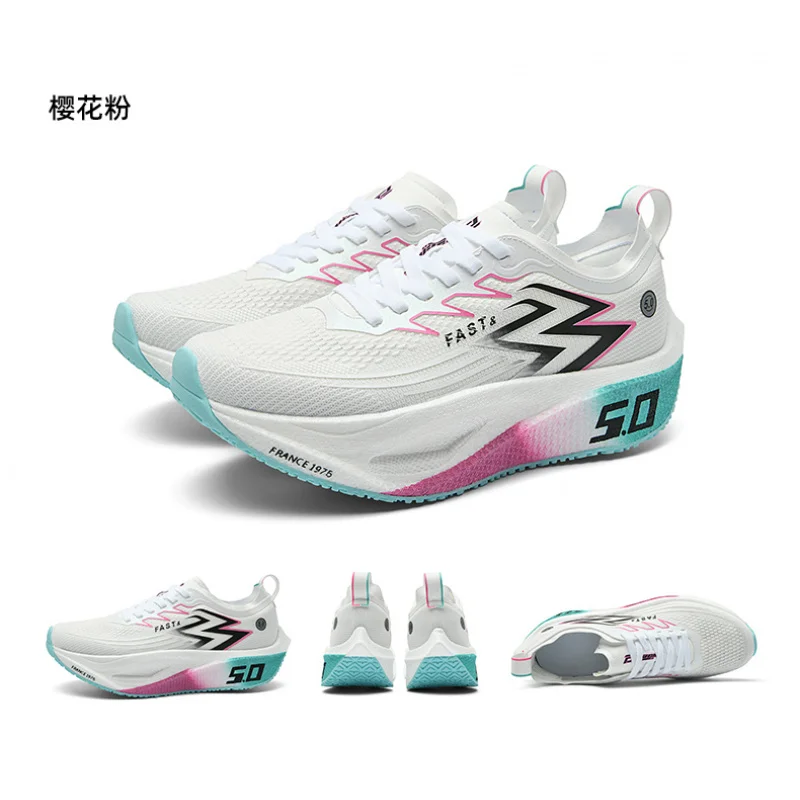 

Sports and leisure shoes, men's shoes, marathon oversized air cushioned shoes, fly woven all season rubber, wear-resistant, anti