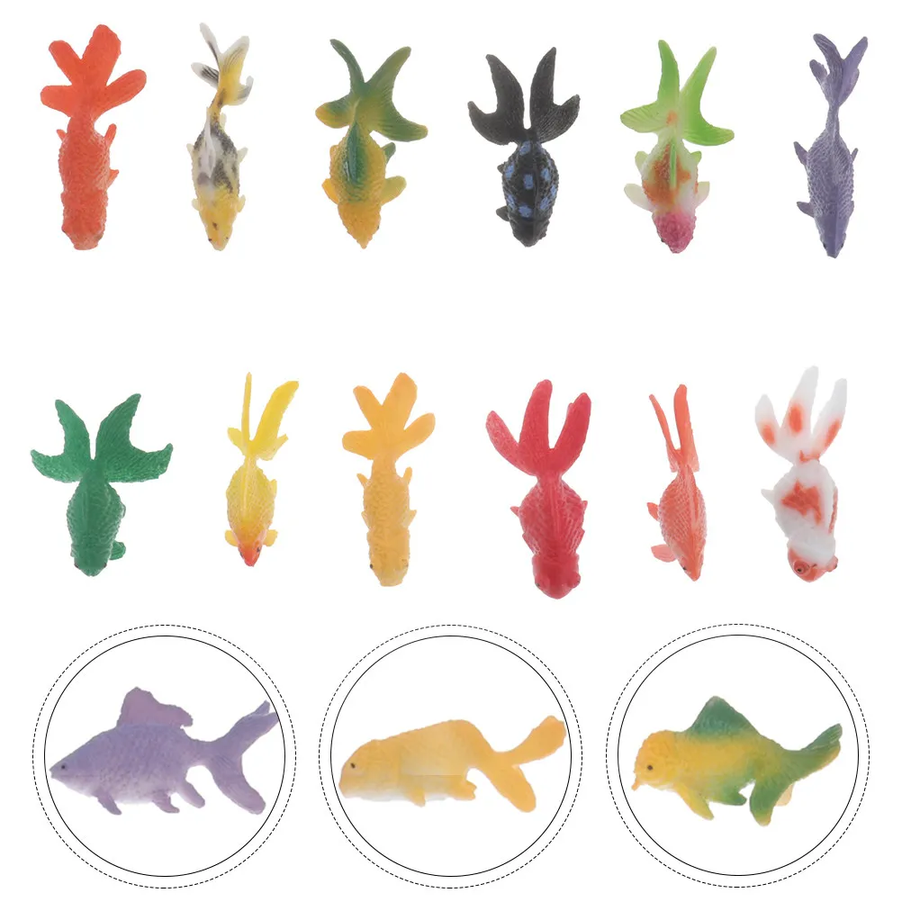 

12Pcs Realistic Models Compact Stylish Decor with Delicate Surface Treatment Educational Playthings for Children