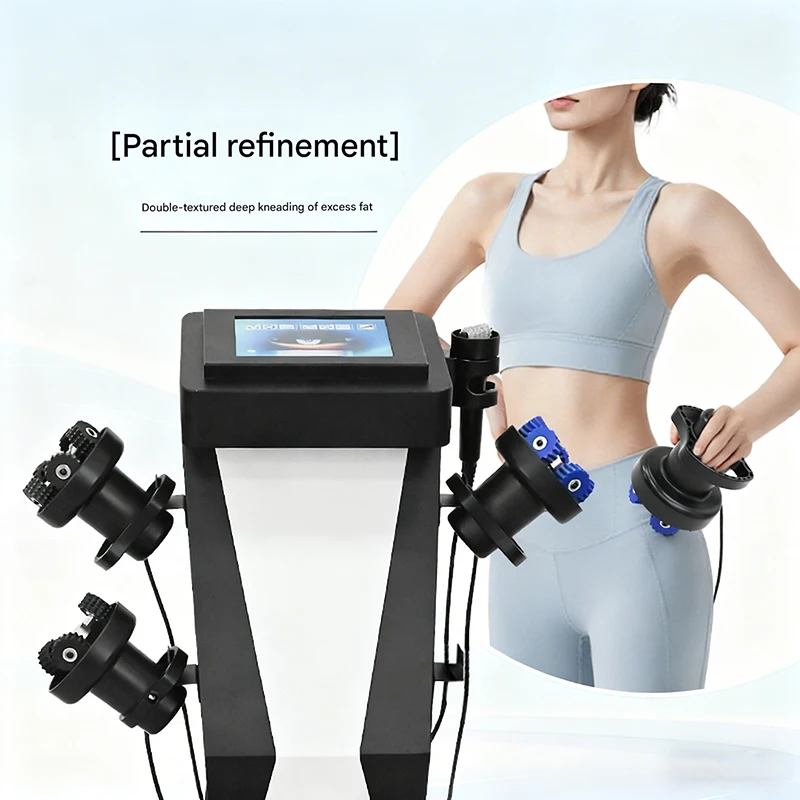 

2026 Newest Rolling Vibration Massager Features 5 Vibrating Handles For Deep Tissue Massage Fat Reduction Body Sculpting