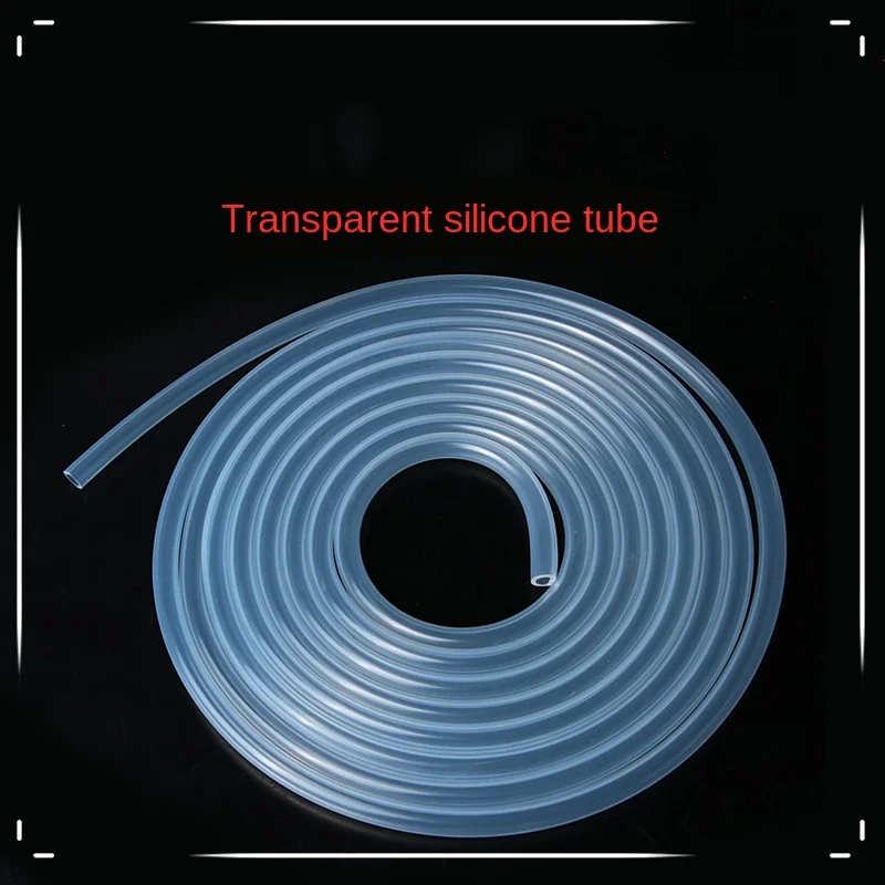 1M Food Grade Clear Transparent Silicone Rubber Hose  Flexible Garden Rubber hose Aquarium Soft Tubing Hose
