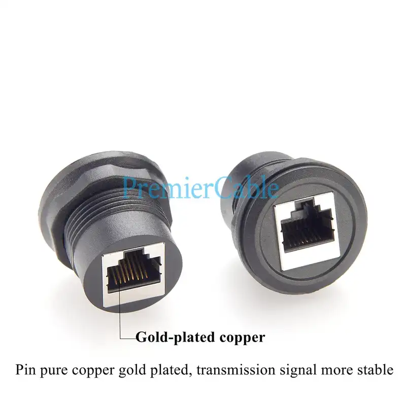 Profinet RJ45 Ethercat Cable Profinet RJ45 Cat5e Ethernet Adapter RJ45 Female to Female Panel Mount Connector RJ45 Socket Extend - Image 4