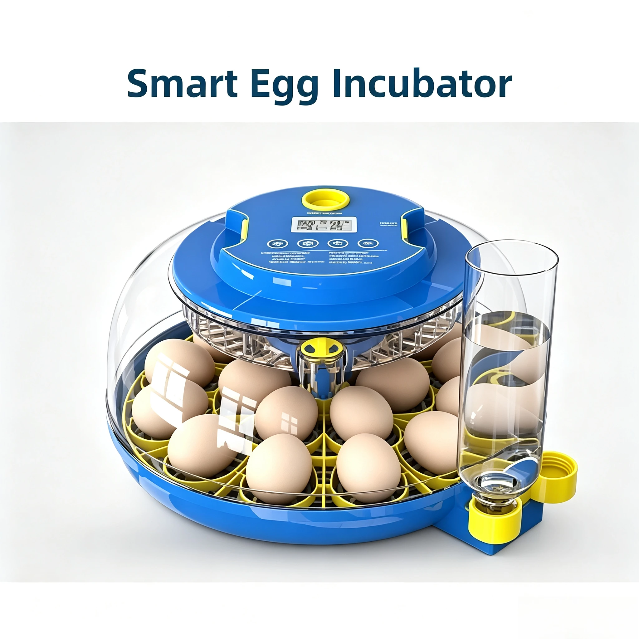 Intelligent Automatic Small Egg Incubator for Household Pets, Digital Constant Temperature Humidity Poultry Hatching Machine