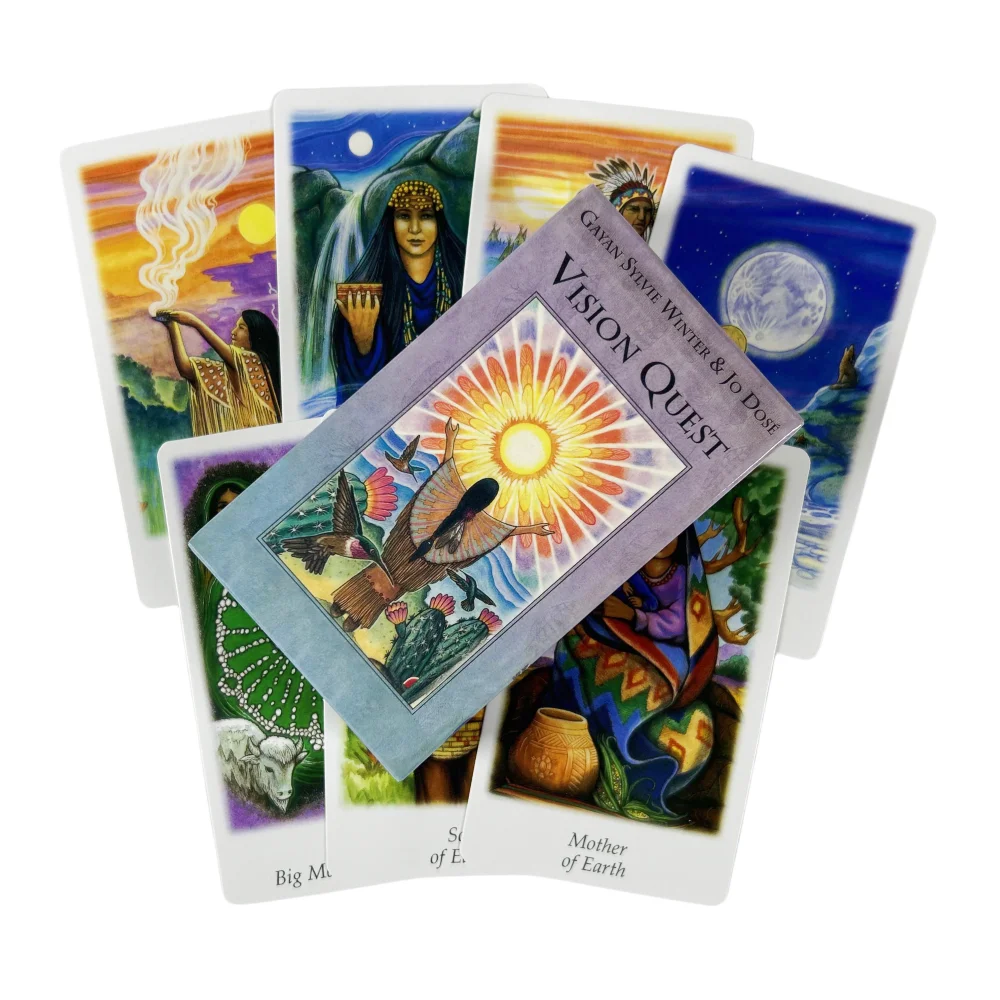 The Native American Wisdom Vision Quest Tarotkarten, ein 78-Deck, Oracle English Visions Divination Edition, Board-Spiele