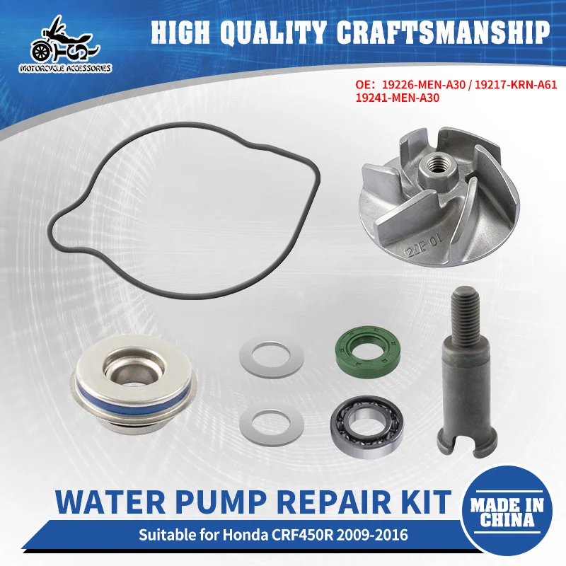 

SJ Motorcycle Accessories 19226-MEN-A30 Water Pump Repair Kit For Honda CRF450R 2009-2016