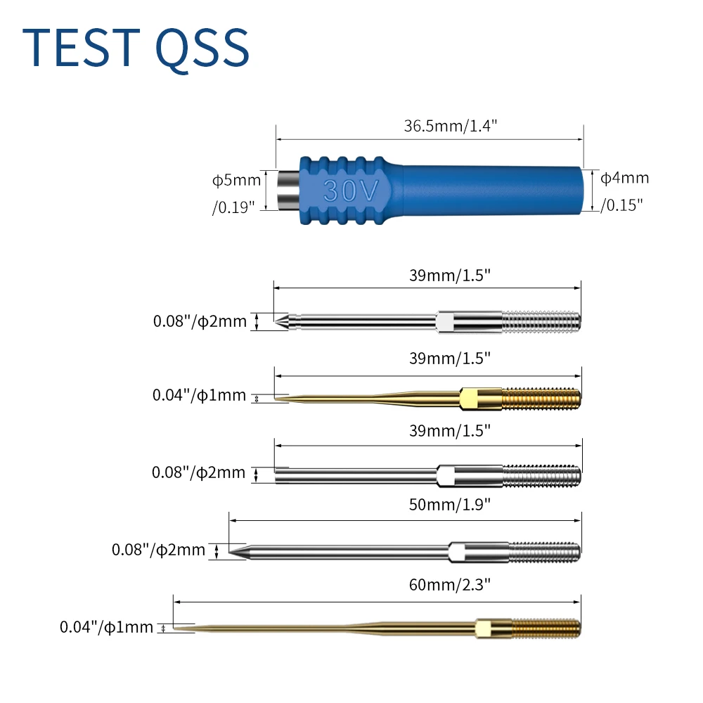 QSS Multimeter Multi-Function Test Probe Pin Kit for Automotive/Electric Applicance Diagnostic Repair Tools  DIY Q.T8001-2