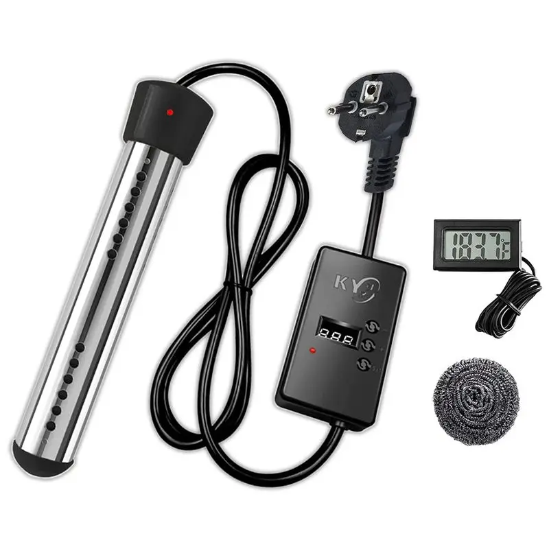 

FIZP 2X 2500W Immersion Heater, Pool Heater Automatic Timer, Safe Pool Heating Immersion Heater, Perfect For Home Eu Plug