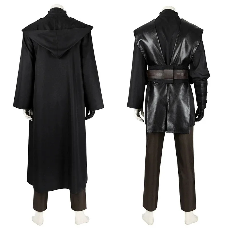 

Anime Anakin Skywalker Cosplay Costume Men Knight Fantasia Cloak Set Halloween Carnival Party Suit Christmas Disguise Wear 5ftu^