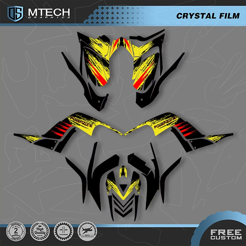 

DSMTECH Custom Motorcycle Graphics Enduro Decals Stickers Kits For YAMAHA 2006 2007 2008 2009 2010 2011 2012 RAPTOR 700 007