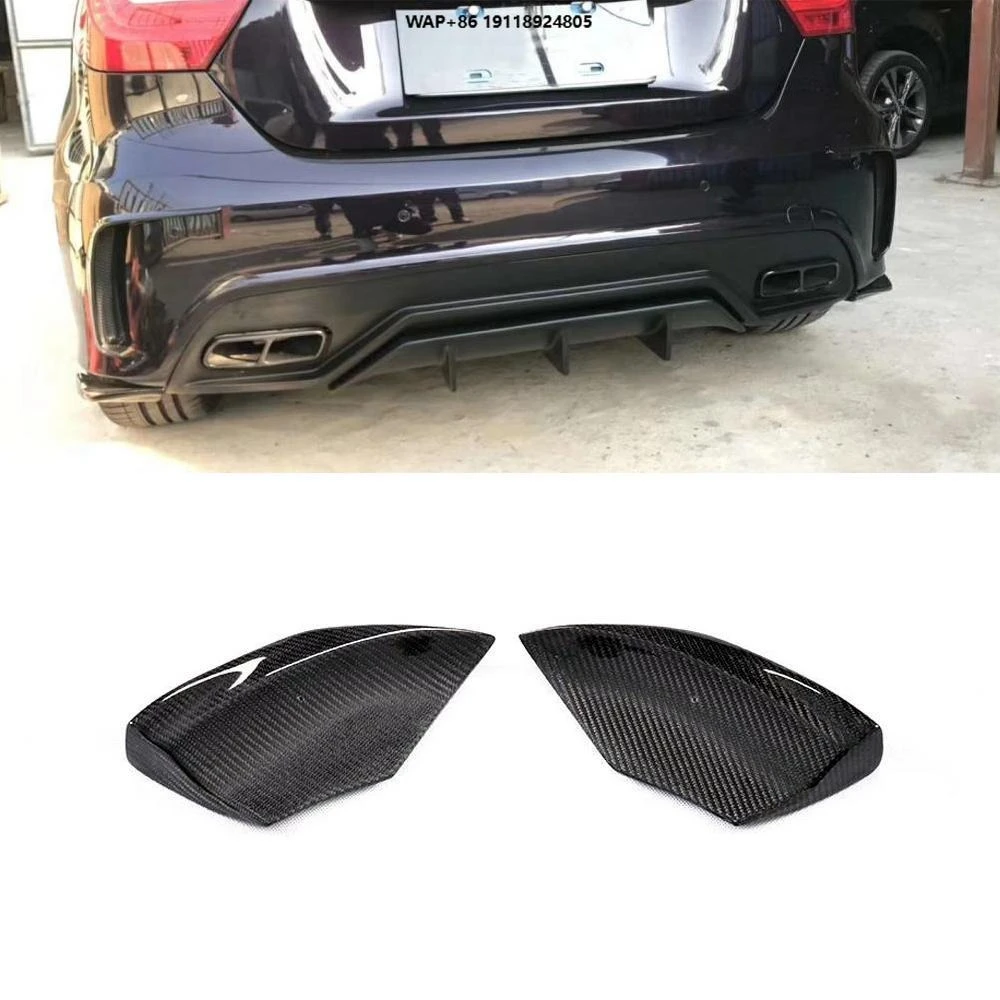 

V Style W176 a Class Carbon Fiber Rear Bumper Splitter for A180 A200 A250 A45 AMG 2013-2016