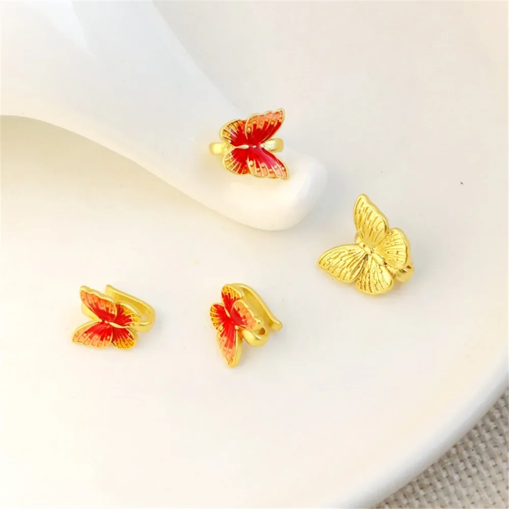 

1 шт., 18-каратное золото, матовая золотая капля, масляная пряжка с бантом, кулон, ожерелье, пряжка, сделай сам, жемчужная пряжка, головка, ювелирные изделия, очаровательная кнопка