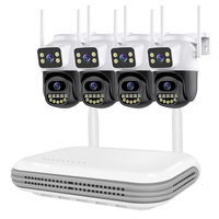 CCTV System WiFi Camera NVR Kit Security Audio 6MP IP Cameras With Dual Lens Wireless 8CH NVR Video Surveillance Set ICsee