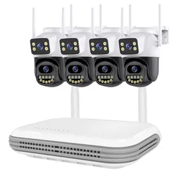 CCTV System WiFi Camera NVR Kit Security Audio 6MP IP Cameras With Dual Lens Wireless 8CH NVR Video Surveillance Set ICsee