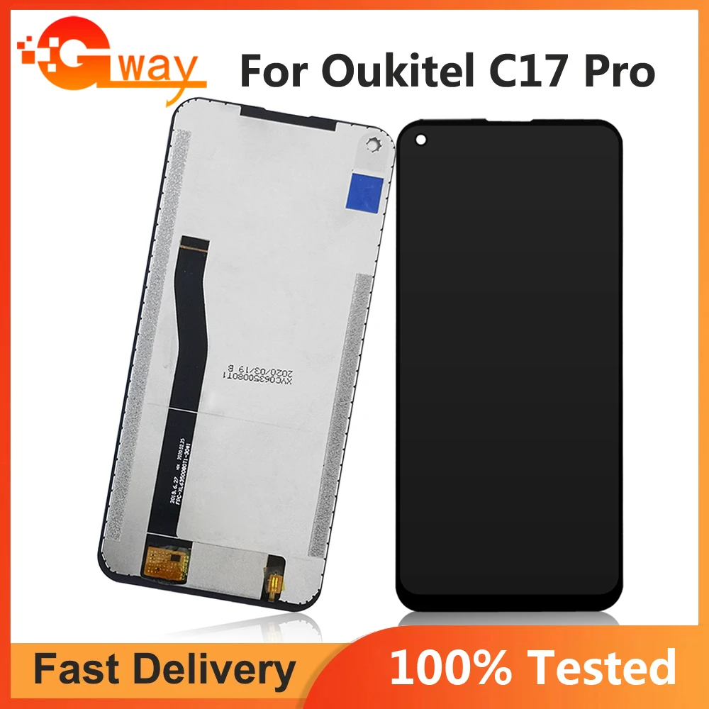 100% Original New 6.35 inch OUKITEL C17 PRO LCD Display+Touch Screen Digitizer Assembly LCD+Touch For OUKITEL C17 PRO LCD Sensor