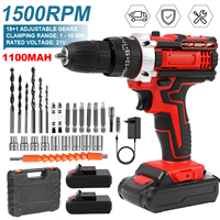 21V Cordless Drill Electric Screwdriver Electric Impact Drill Handheld Brushless Two-speed Electric Screwdriver Power Tool