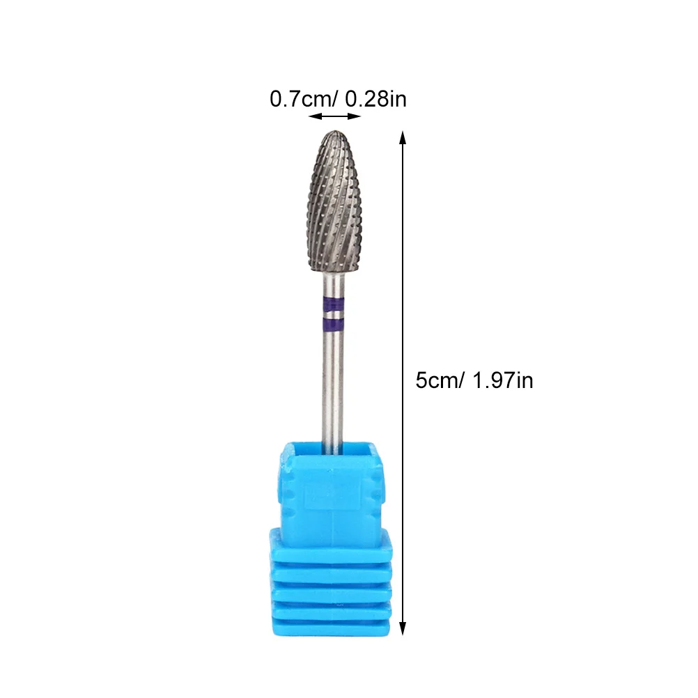Accessoires de Nail Art foret en acier au tungstène F0615p pour le meulage de Machine ongles de vernis de conception ronde de petite taille