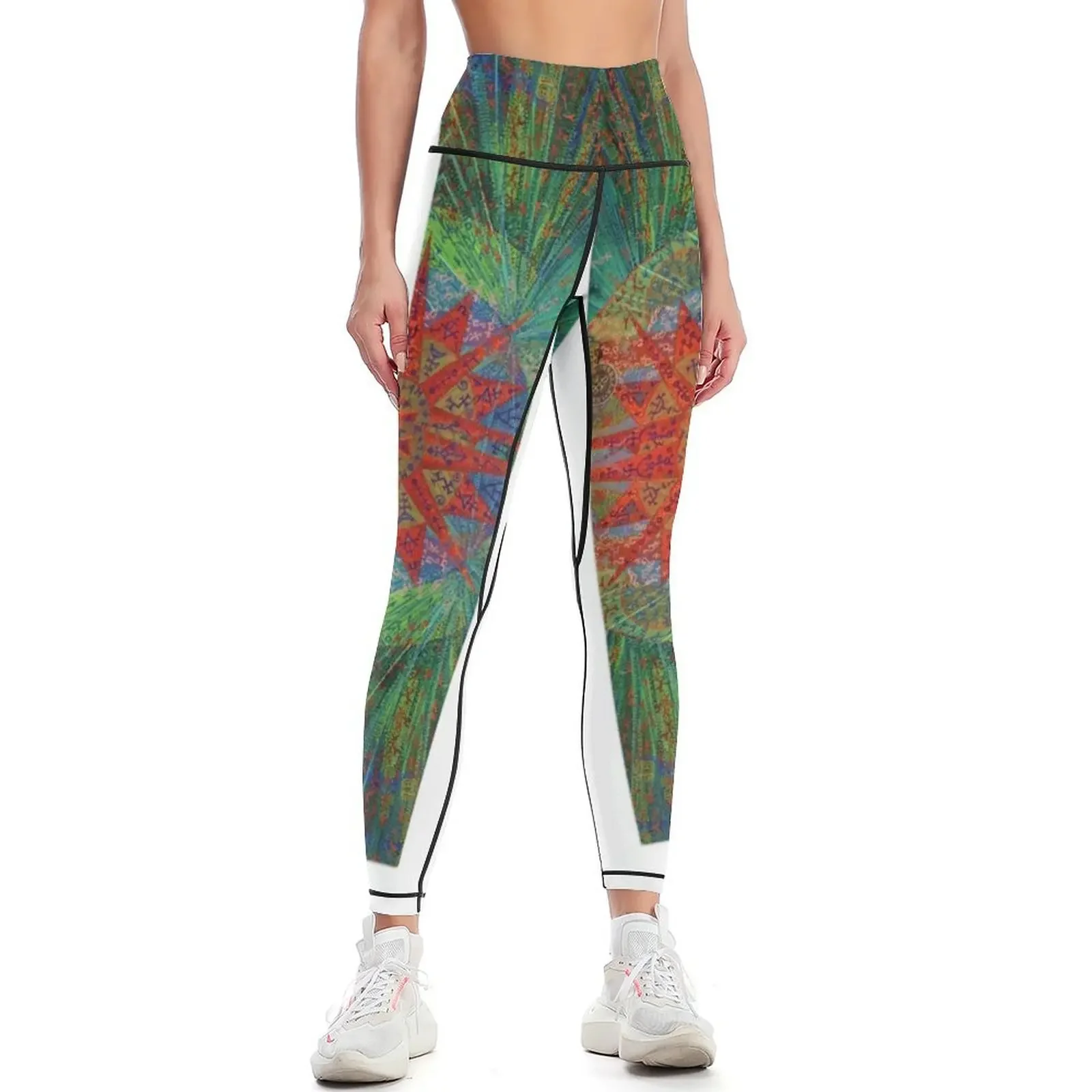 

Grass Tree (repeat pattern) Leggings sport legging Women's trousers legings for fitness Fitness's gym clothes Womens Leggings