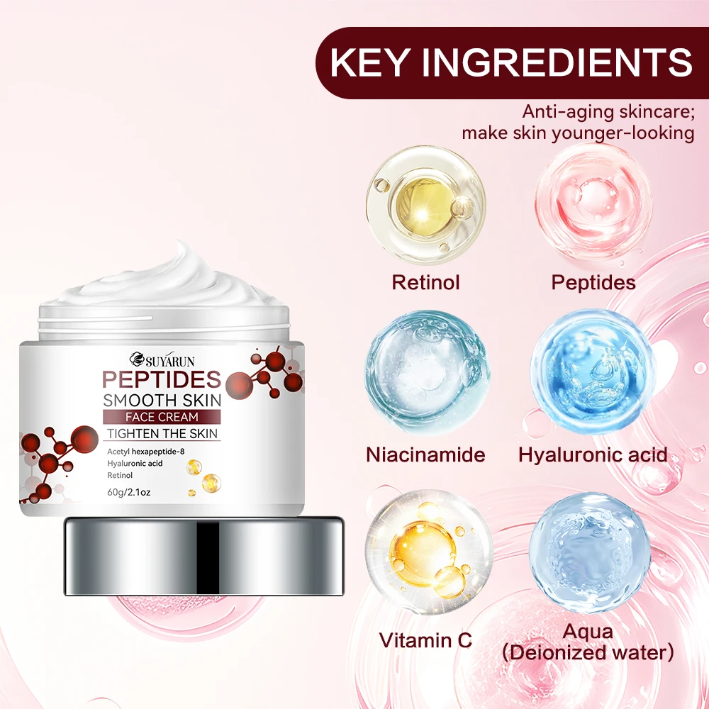 كريم SUYARUN Niacinamide وفيتامين C للتبييض والمرطب والخطوط الدقيقة المبهجة ومضاد للشيخوخة لجميع أنواع البشرة.