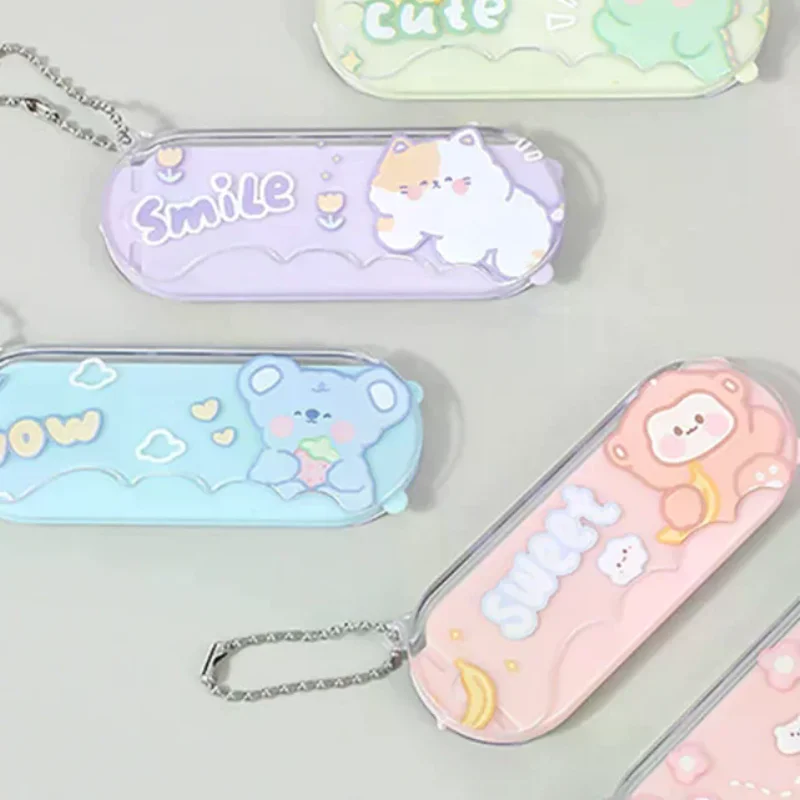 

1pc Mini Baby Girls Hair Brush Cute Cartoon Bear Hair Comb Small Portable Kids Girl Hair Brush Hair Accessories