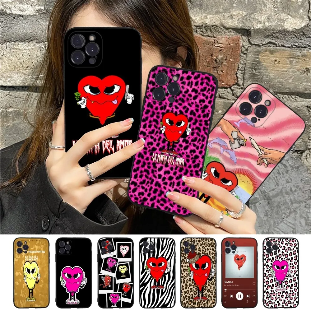 Love Mafia L-La M-Mafia D-Del A-Amor Phone Case Silicone Soft for iphone 16 15 14 13 12 11 Pro Mini XS MAX Plus X Cover