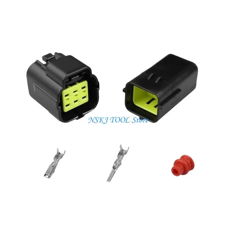L8RC Plastic Multiple Pin Waterproof Connector for Car Boats Outdoor Electrical Wirin