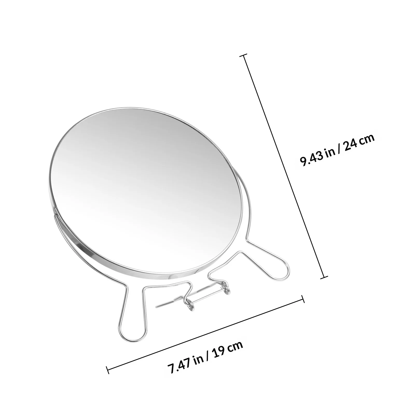 8 Inch Metal Makeup Mirror Adjustable Rotating Vanity Mirror Clear No Distortion Perfect for Bedroom Desk Countertop