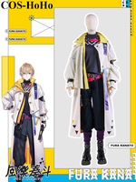 COS-HoHo Anime Vtuber Nijisanji VOLTACTION Fura Kanato Game Suit Handsome Uniform Cosplay Costume Halloween Party Outfit Men