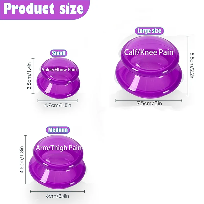 7/6/3/1 PCS Cupping Therapy Set-Professional Silicone Cupping, Suitable for Facial Body Massage/Deep Myofascial Release