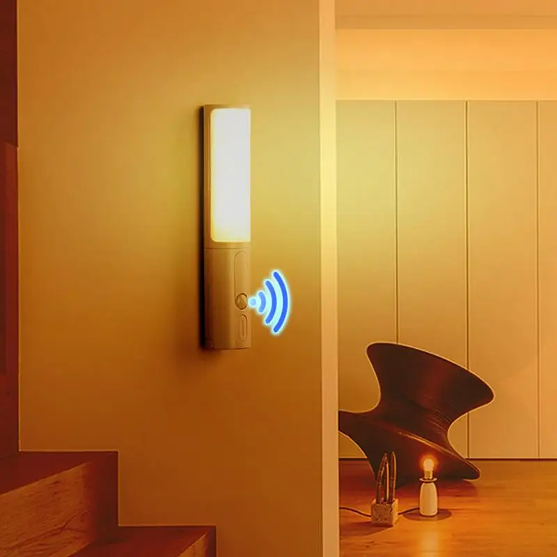 Motion Detector Night Light LED Closet Light Portable Rechargeable With Dimmable Battery Operated Motion Sensor Night Light